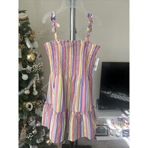Kidgets Girls Stripped Smocked Sundress 4T NWT Summer Kidcore Party Cute Gifting